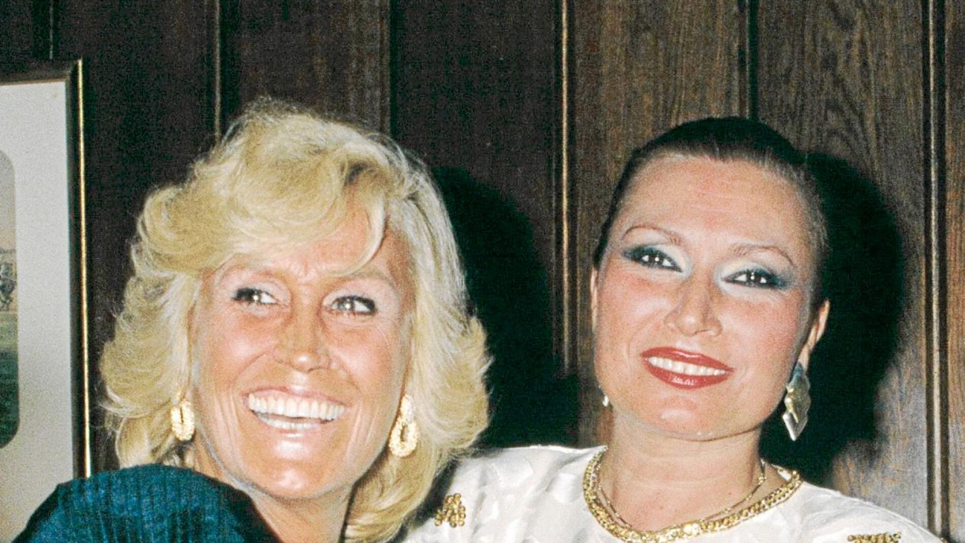 La periodista, en un encuentro con Rocío Jurado