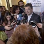 El ministro de Justicia, Rafael Catalá, tras las clausura de las X Jornadas de Juntas de Gobierno del Consejo General de Procuradores de España.