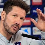 Simeone no quiere hablar de Morata mientras no sea jugador de su equipo / Efe