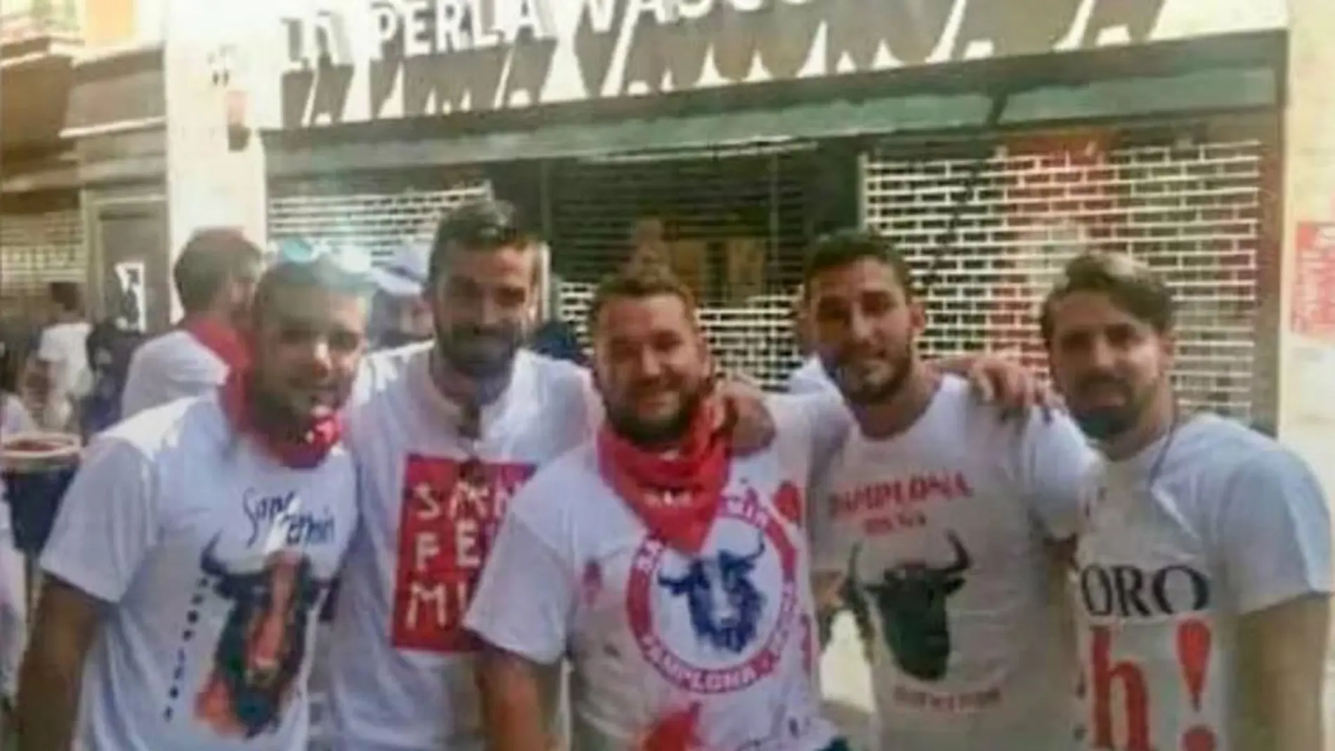 Imagen de los cinco miembros de La Manada