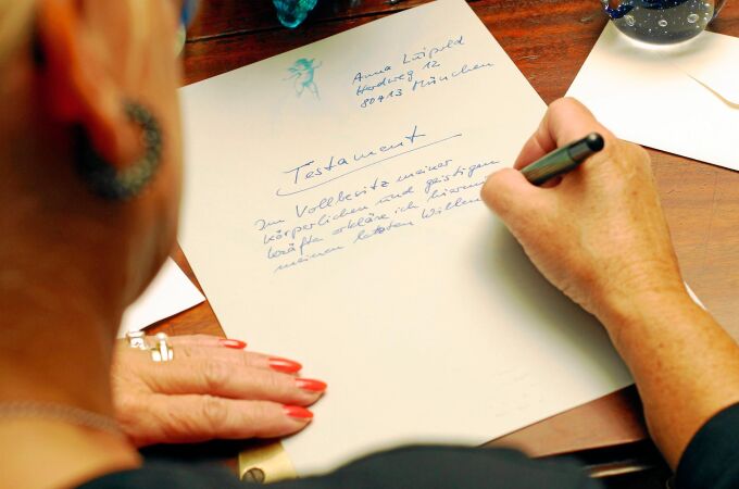 'Testamentos solidarios', una opción muy viva