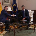 Reunión entre Rajoy y Pedro Sánchez en el Congreso