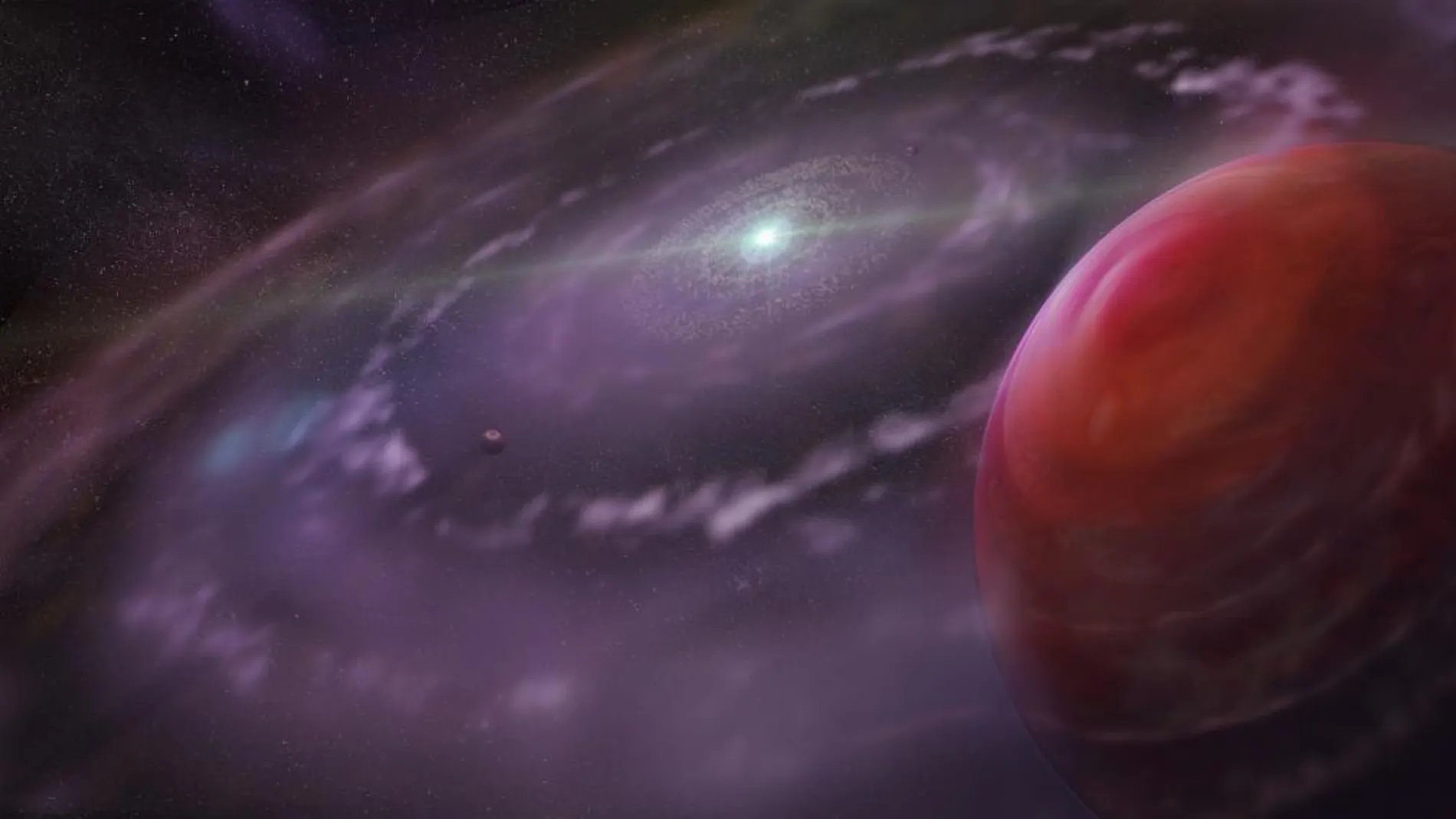 El sistema HR 8799 cuenta con cuatro planetas