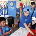 El director genaral de La Caixa, Jaume Giró, en uno de los actos solidarios