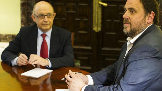 Oriol Junqueras y Cristobal Montoro.