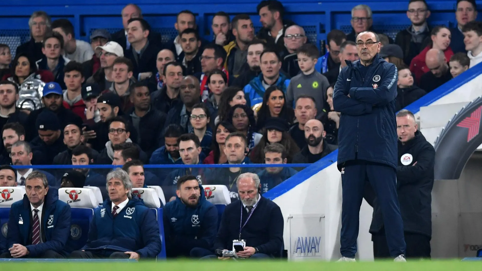 El entrenador del Chelsea Maurizio Sarri