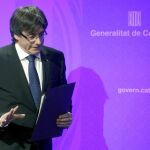 El presidente de la Generalitat, Carles Puigdemont
