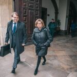 María José Alcón abandona el TSJ tras prestar declaración