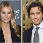 Gwyneth Paltrow y Brad Falchuk. (Photos by Evan Agostini, left, and Chris Pizzello/Invision/AP)