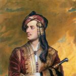 Lord Byron, retratado por Thomas Philips en 1835 con un traje albanés