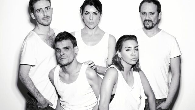Elenco de la obra de Soto: Víctor Clavijo, Críspulo Cabezas, Mabel del Pozo, Sandra Cervera y Luis Callejo