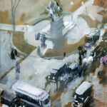 Joaquín Sorolla, Estatua del general Sherman, 1911. “Gouache” sobre papel. Museo Sorolla, Madrid