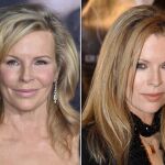 Kim Basinger anoche en Los Angeles y, a la derecha, en una imagen de 2002.