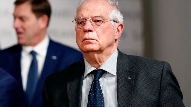 El ministro español de Exteriores, Josep Borrell, durante la reunión informal de ministros de Exteriores de la UE. EFE/ Robert Ghement