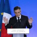 Francois Fillon tras conocer su derrota