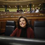 La vicepresidenta del Gobierno, Soraya Sáenz de Santamaría
