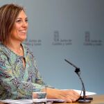 La consejera de Agricultura y portavoz de la Junta, Milagros Marcos, explica los acuerdos aprobados en el Consejo de Gobierno de Castilla y León