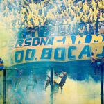 Las barras bravas, da igual las de Boca Juniors, en la imagen, o las de River no se quieren perder el partido del domingo en el Bernabéu