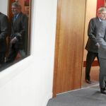 El ministro de Justicia, Rafael Catalá, ayer tras el consejo de Ministros en el Palacio de la Moncloa