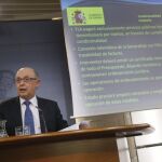 Montoro en la rueda de prensa del Consejo de Ministros del viernes pasado