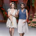 Lucía Dominguín, de 20 años y hermana pequeña de Bimba Bosé –se llevan 21–, debutó como modelo en la MBFWMadrid en el desfile de para Francis Montesinos.
