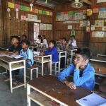 Fotografía facilitada por Manos Unidas del centro residencial en Poipet (Camboya)