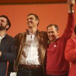 Pedro Sánchez en un momento del acto celebrado esta mañana en Cádiz