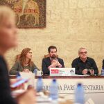 Luis Tudanca preside la reunión del Grupo Parlamentario Socialista en Fuensaldaña.