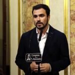 El portavoz de IU-UP en el Congreso, Alberto Garzón