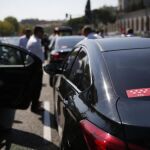 Manifestación de VTC , de Uber y Cabify en Madrid. Javier Fdez-Largo
