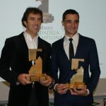 Pablo Hermoso de Mendoza junto a Paco Ureña, Premios Ciudadela de Pamplona 2015