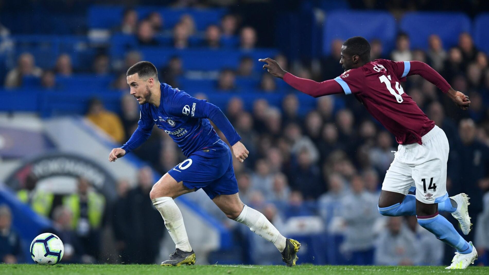 Hazard, contra el West Ham
