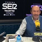 Alfredo Pérez Rubalcaba, durante la entrevista en la Cadena SER.