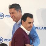 García Albiol y Martínez-Maíllo, ayer, en Barcelona