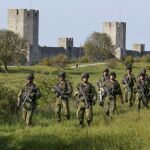 Un equipo de combate del Ejército sueco durante unas maniobras militares en la isla de Gotland el 14 de septiembre de 2016