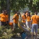Participantes en un programa de educación ambiental