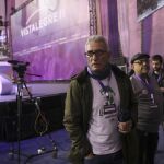 Diego Cañamero poco antes del inicio de la primera jornada de la Asamblea Ciudadana Estatal de Vistalegre