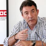 El secretario regional de Comisiones Obreras, Ángel Hernández