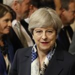 Theresa May en el Parlamento de Londres
