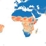 Distribución mundial prevista de ‘Aedes aegypti’. ELife