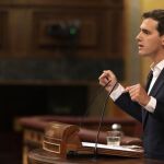 El líder de Ciudadanos, Albert Rivera, en el Congreso / Efe