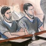 Los dos sobrinos de Maduro, ayer, en un tribunal federal de Nueva York