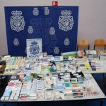 Imagen de los medicamentos intervenidos por la Policía