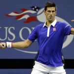 Novak Djokovic, durante el partido