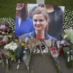 Flores en recuerdo de la diputada del Partido Laborista Jo Cox