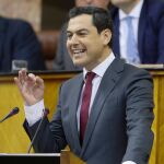 El candidato del PP a presidir la Junta de Andalucía, Juanma Moreno