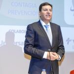 El consejero de Empleo, Carlos Fernández Carriedo, junto al alcalde de Burgos, Javier Lacalle, y Baudilio Fernández