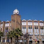 Imagen exterior de la Monumental de toros de Barcelona