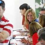Carme Chacón, durante una reunión del comité federal del PSOE