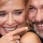 Valeria Golino y Massimilano Gallo llegaron juntos al «photocall» de la Mostra